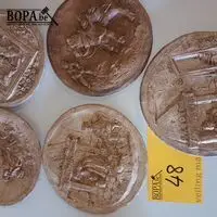 Sierborden keramiek. 5 stuks – kavel bij BOPA Auctions, Ieper