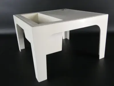 Vintage Space Age design bijzettafel – kavel bij De Kringwinkel, Heverlee