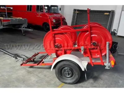 1 gebrauchter Feuerwehranhänger - Schlauchwagen Ziegler 750kg – kavel bij Zoll-Auktion, Mosbach