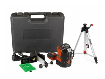 Levelfix cone/kruislijnlaser groen set met statief CCL460G – kavel bij XL Auctions