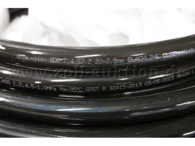 340 ringen PE-Xa-buizen, 20 × 2,8 mm, ringlengte 100 m, voor drinkwater- en verwarmingssystemen – kavel bij Zoll-Auktion, Hamburg