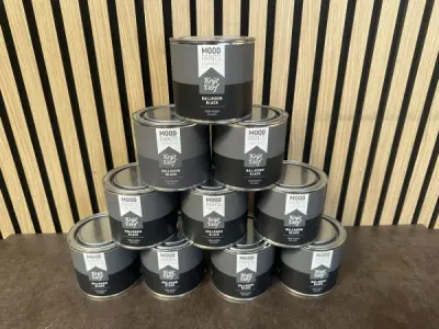 10x Moodpaints krijtverf Ballroom Black 0,5L – kavel bij XL Auctions