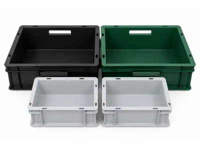 Set van 4 Kunststof Opbergbakken – 2 Groot & 2 Klein – kavel bij XL Auctions