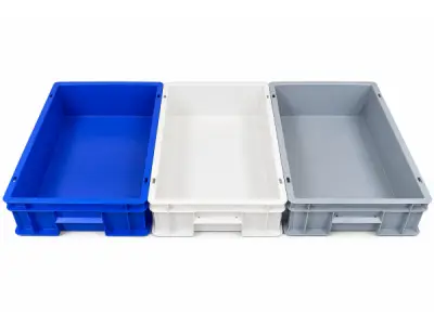 Set van 3 Kunststof Opbergbakken – 60 x 40 cm – kavel bij XL Auctions