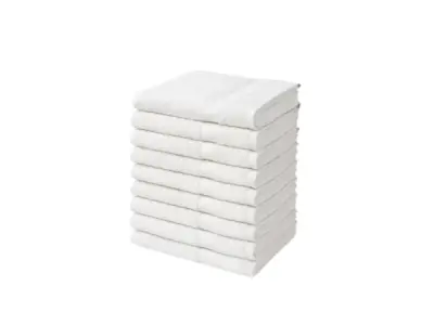 Handdoeken 50×100 cm – Set van 10 – 400 g/m² – Hotel Wit – kavel bij XL Auctions