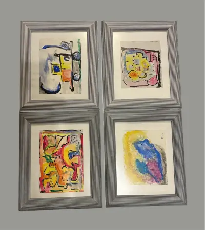 4 aquarel schildrijen van Anton Koster – kavel bij GSD Auctions, Zoeterwoude