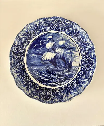 Royal Delft (Boch Freres) Bord – kavel bij GSD Auctions, Zoeterwoude