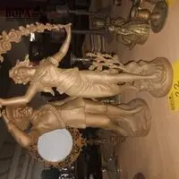 Metalen beelden. 2 stuks – kavel bij BOPA Auctions, Ieper
