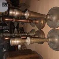 Koperen kandelaars. 6 stuks – kavel bij BOPA Auctions, Ieper