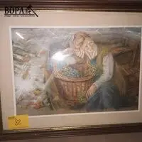 Kader met schilderij – kavel bij BOPA Auctions, Ieper
