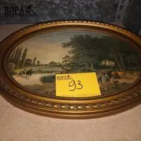 Vergulde kader met prent – kavel bij BOPA Auctions, Ieper