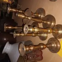 Koperen kandelaars. 6 stuks – kavel bij BOPA Auctions, Ieper
