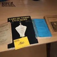 Oude boeken over glaswerk. 4 stuks – kavel bij BOPA Auctions, Ieper