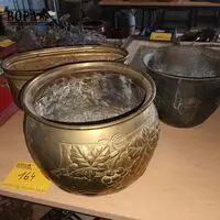 Koperen cache-pot. 3 stuks – kavel bij BOPA Auctions, Ieper