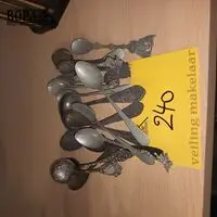 Antieke koffielepels. 18 stuks – kavel bij BOPA Auctions, Ieper