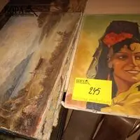 Schilderij op doek. 4 stuks – kavel bij BOPA Auctions, Ieper