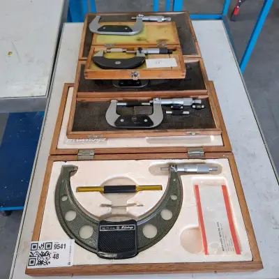5x Diverse buitenmicrometer o.a. Mitutoyo – kavel bij Onlineveilingmeester, Aalsmeer