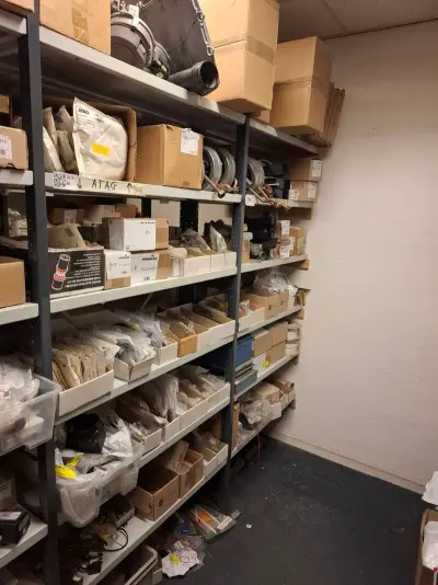 Partij installatiemateriaal in 2mtr stelling o.a. Intergas, Atag – kavel bij Onlineveilingmeester, Hoogeveen