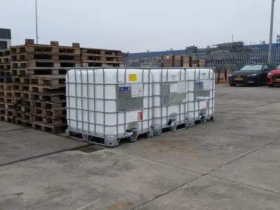3x IBC-container, 1.000 liter, (leeg) – kavel bij Onlineveilingmeester, Heerenveen