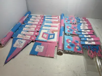 Ca. 33x Gender reveal versiering – kavel bij Onlineveilingmeester