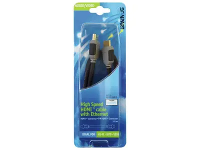 9x HDMI kabel 4K ultra 1 meter, Scanpart, zwart-zilver – kavel bij Onlineveilingmeester