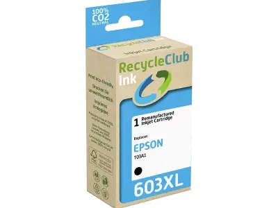 Ca. 13x Inktcartridge compatibel Epson 603xl, RecycleClub, zwart – kavel bij Onlineveilingmeester