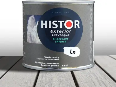 6x Zijdeglanslak basis 500 ml, Histor, exterior, wit – kavel bij Onlineveilingmeester
