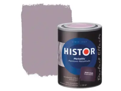 6x Muurverf 1L, Histor, perfect effects metallic, oktober – kavel bij Onlineveilingmeester