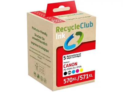 Ca. 19x Canon 570XL/571XL inktcartridge multipack, RecycleClub – kavel bij Onlineveilingmeester