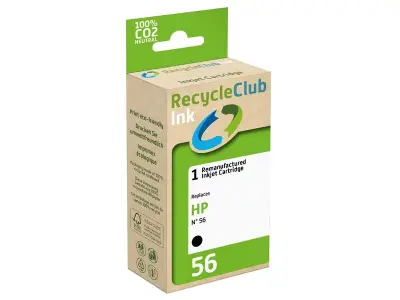 Ca. 16x Cartridges compatibel met HP 56, RecycleClub, zwart – kavel bij Onlineveilingmeester