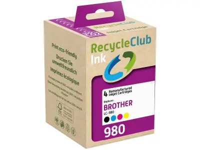 7x Brother LC-980 inktcartridge multipack, RecycleClub – kavel bij Onlineveilingmeester