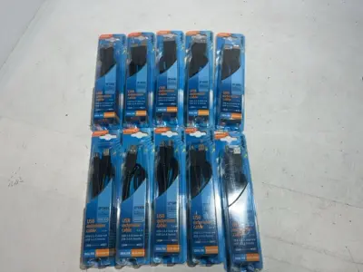Ca. 10x USB 2.0 verlengkabel, Scanpart, zwart, 1,5 meter – kavel bij Onlineveilingmeester