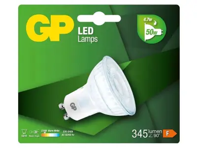 Ca. 13x LED lamp 4,8W, GP Lighting, gu10 reflect – kavel bij Onlineveilingmeester