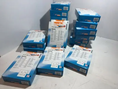 Ca. 20x Stofzuigerzakken, Cleanbag, m137 h00 15, zwart/zilver, 4 stuks per doos – kavel bij Onlineveilingmeester