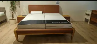 Tweepersoonsbed met 2 nachtkastjes – kavel bij Onlineveilingmeester, Hoogeveen