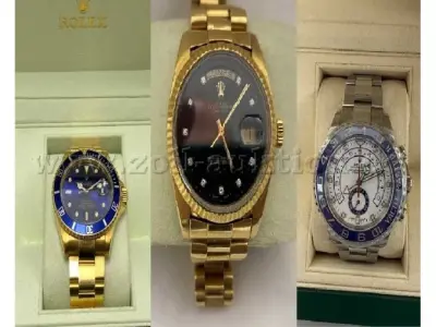 3 Rolex als Konvolut (Day-Date, Yachtmaster II und Submariner) – kavel bij Zoll-Auktion, Leonberg