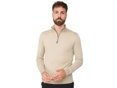 Solution Simon Zipper Knit Beige - L – kavel bij XL Auctions