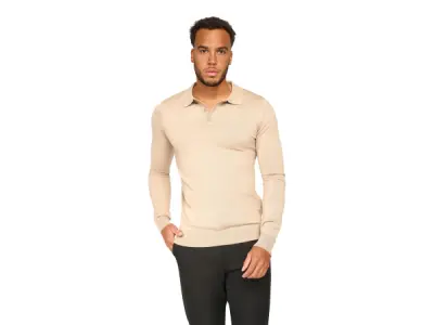 Solution Ralf Polo Knit Beige - XL – kavel bij XL Auctions
