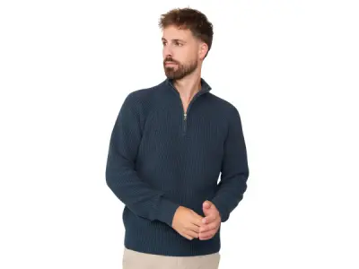 Solution Menthon Zip Pullover Navy - XL – kavel bij XL Auctions