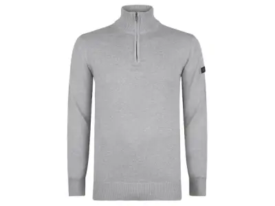Presly & Sun Lewis Zip Knitted Pullover Grey - XXL – kavel bij XL Auctions