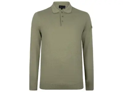 Presly & Sun Brad Long Sleeve Knitted Polo Wasabi - XL – kavel bij XL Auctions