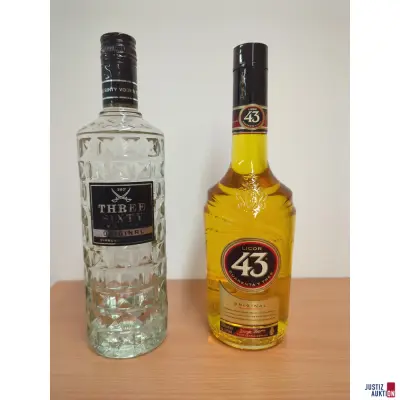 1 Flasche Wodka und 1 Flasche Likör – kavel bij Justiz-Auktion, Zwickau