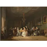 Herman Frederik Carel ten Kate – Musicerend gezelschap, met rechts het portret van Jan Six (1618-1700) door Rembrandt van Rijn (1606-1669), gesigne… – kavel bij Venduhuis De Eland