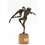 Kees Verkade – "De Belofte", gesigneerd en gedateerd '88 op de voet, oplage 1/6, bronzen sculptuur, hoogte 42 cm – kavel bij Venduhuis De Eland