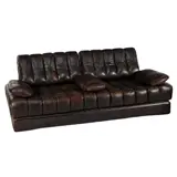 Bruin lederen sofa/daybed, uitvoering de Sede, model 'DS85', Zwitserland, 75 cm hoog, 192 cm breed en 82 cm diep (restauratie object) – kavel bij Veilinghuis Derksen