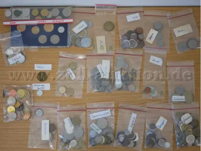 1 Konvolut aus 321 Sammlermünzen aus verschiedenen Ländern und eine Medaille – kavel bij Zoll-Auktion, Nürnberg