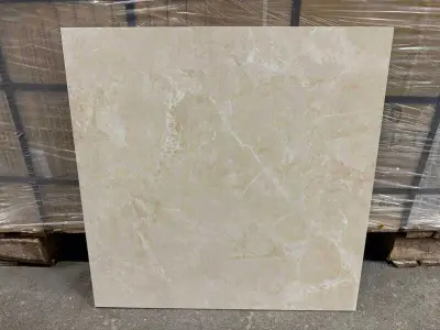 Beige marmerlook tegels 60×60 cm - 57,6 m2 – kavel bij Onlineveilingmeester, Zutphen