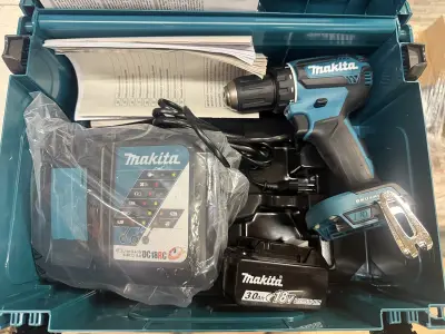 Makita DDF485 Accu-Boorschroefmachine – 18V LXT – Brushless – Met Accu, Lader en Makpac – kavel bij Onlineveilingmeester, Zutphen