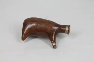 Houten vaas – kavel bij De Kringwinkel, Brecht