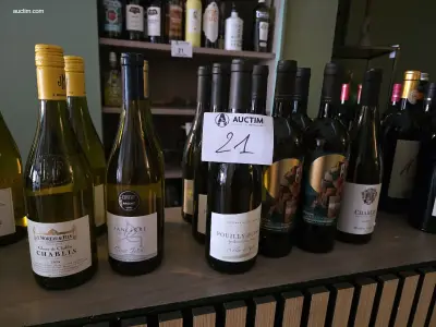 (80x) fles(sen) diverse wijnen en sterke dranken – kavel bij Auctim, Koksijde